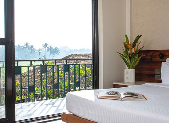 View of Paddy Fields from Rooms